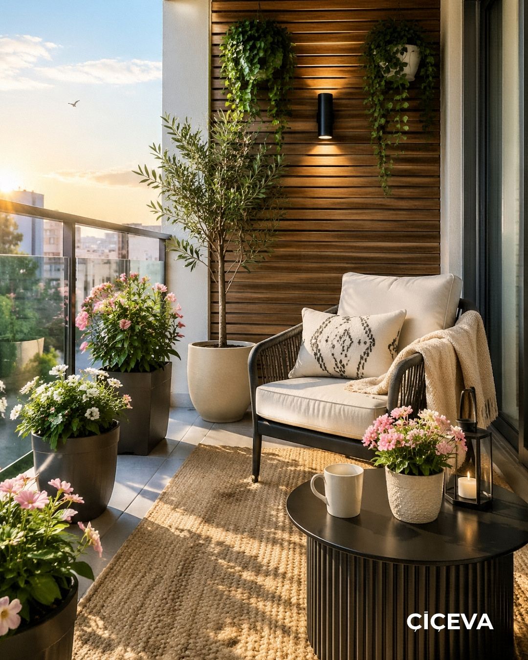 Modern balkon dekorasyon fikirleri