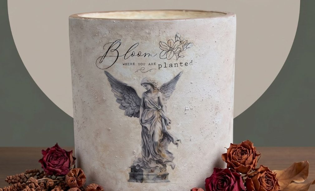 petra angel eskitme retro saksı