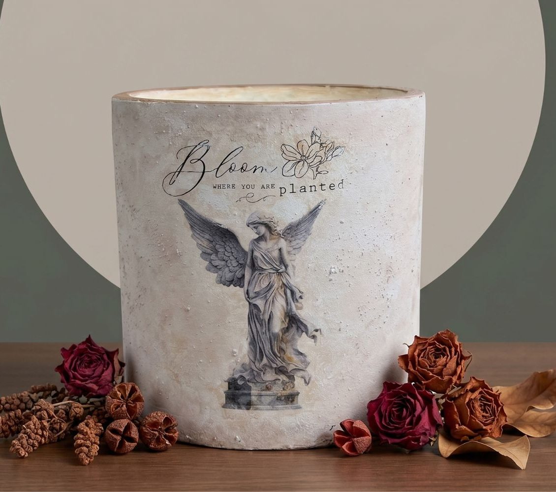 petra angel eskitme retro saksı