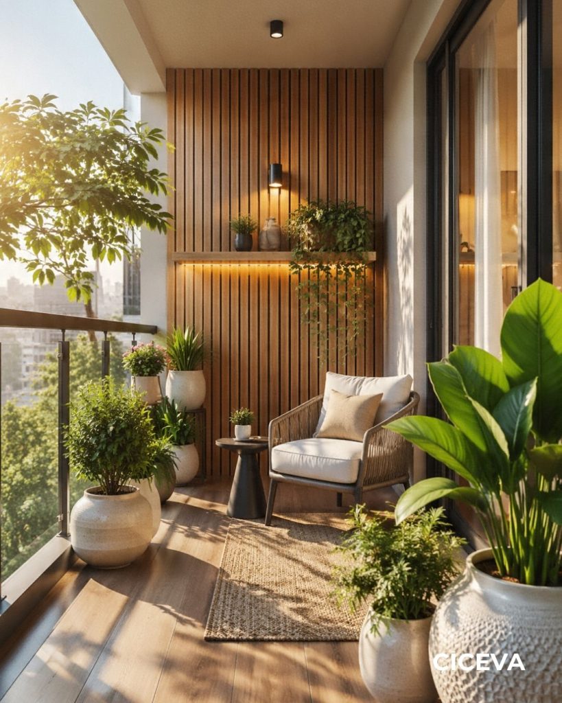 Modern balkon dekorasyon fikirleri