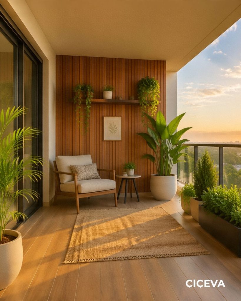 Modern balkon dekorasyon fikirleri
