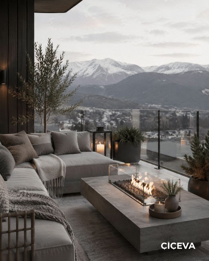 Modern balkon dekorasyon fikirleri