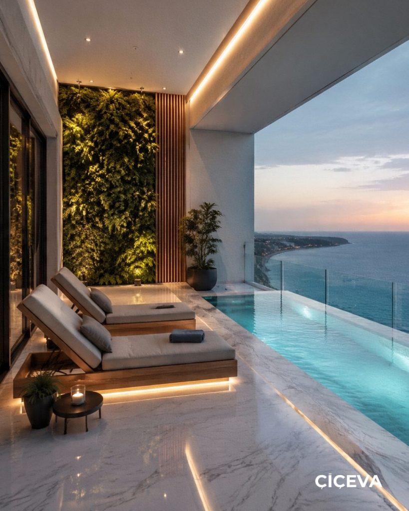 Modern balkon dekorasyon fikirleri
